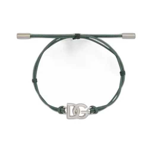 Logo Plaque Knot-Fastened Bracelet