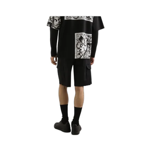 Pleated Cargo Shorts