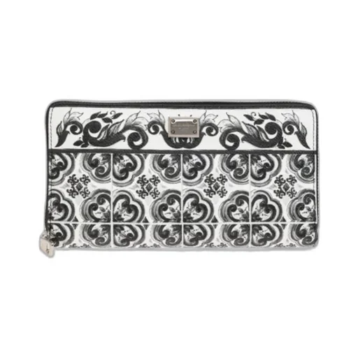 Logo-Plaque Zipped Wallet