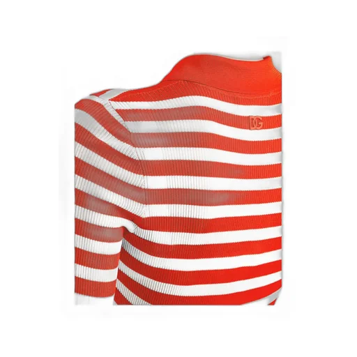 Striped Short-Sleeved Polo Shirt