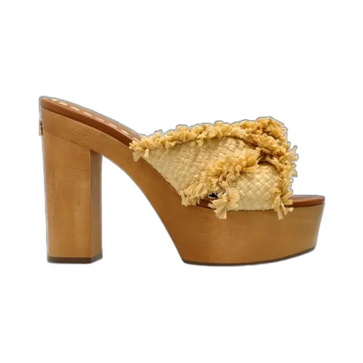 Frayed Wedge Sandals
