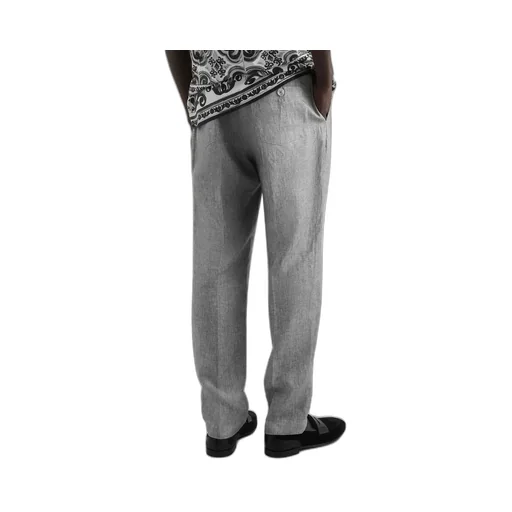 Drawstring Straight-Leg Trousers
