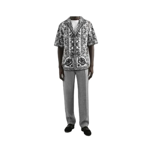 Drawstring Straight-Leg Trousers