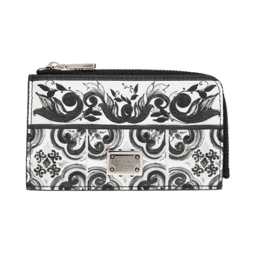 Logo Plaque Zipped Wallet