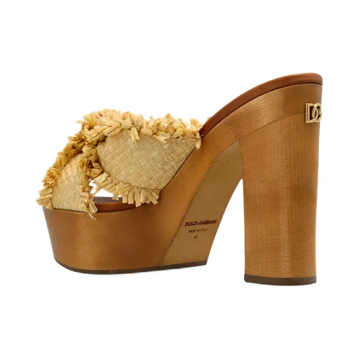 Frayed Wedge Sandals