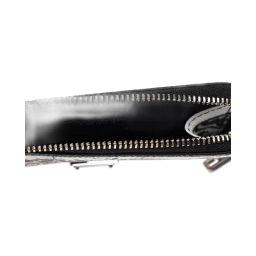 Logo Plaque Zipped Wallet