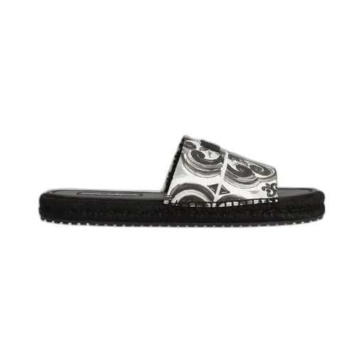 Majolica-Printed Espadrille Sandals