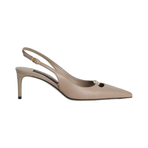 Logo Plaque Slingback Pumps
