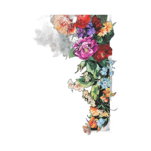 Floral Printed Twill Scarf
