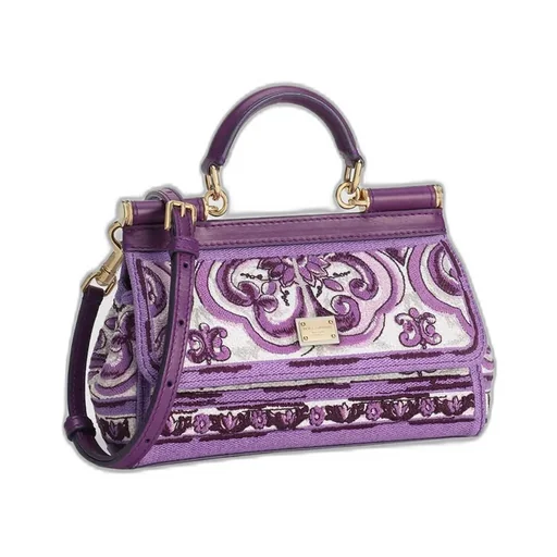 Majolica Embroidered Small Sicily Handbag