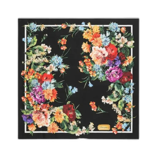 Floral Printed Twill Scarf