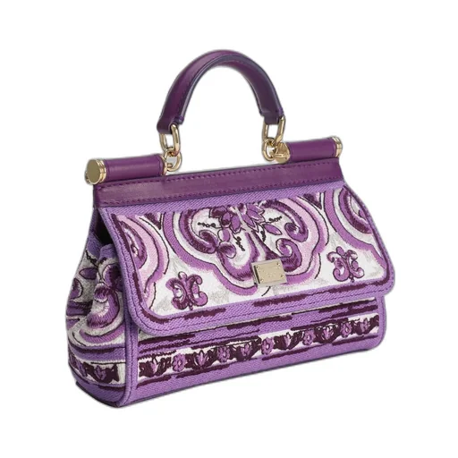 Majolica Embroidered Small Sicily Handbag