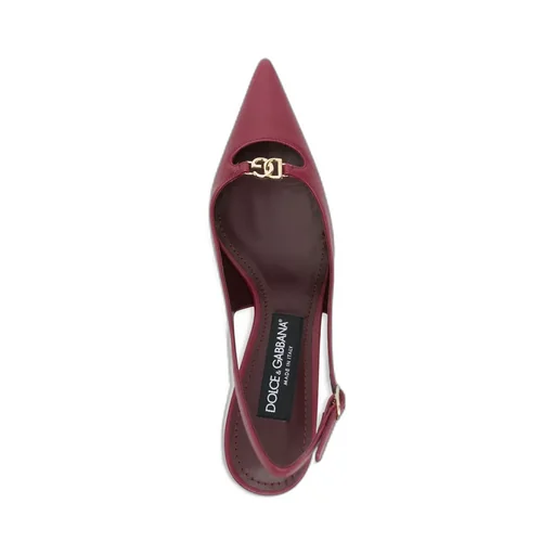 Logo Plaque Slingback Pumps