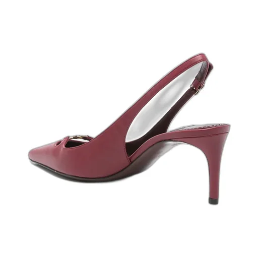 Logo Plaque Slingback Pumps
