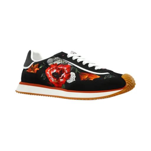 Floral Motif Sports Shoes
