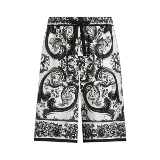 Majolica-Printed Jogging Shorts