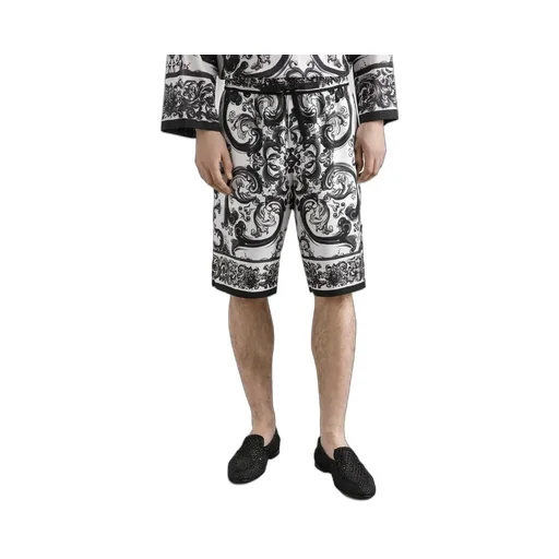 Majolica-Printed Jogging Shorts