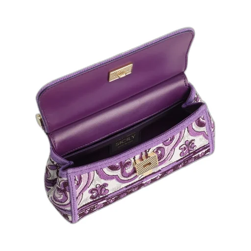 Majolica Embroidered Small Sicily Handbag