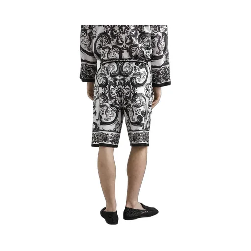 Majolica-Printed Jogging Shorts