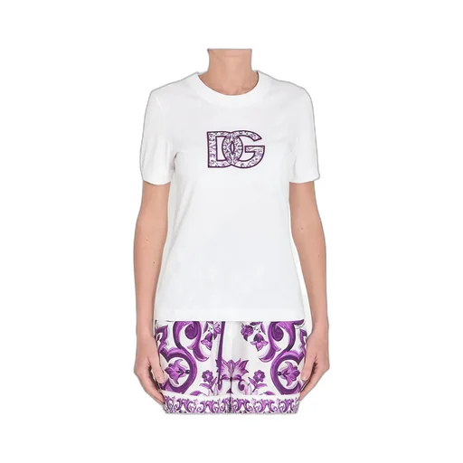 Dg Embroidered Short-Sleeved T-Shirt
