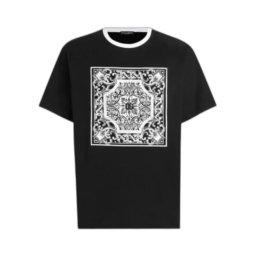 Majolica Printed Crewneck T-Shirt