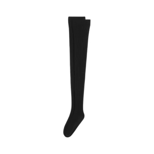 Ribbed Knee-High Socks