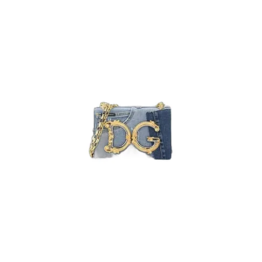 Dg Girls Patchwork Denim Shoulder Bag
