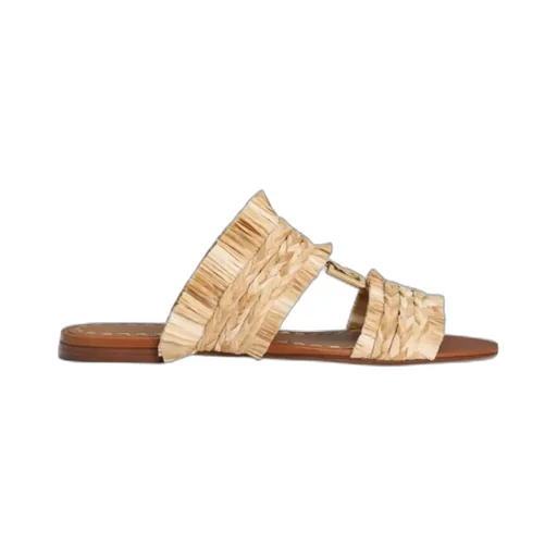 Fringe Detailed Braided Slippers