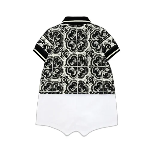 Printed Cotton Romper