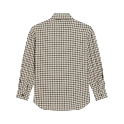 Check-Pattern Logo Shirt