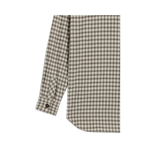 Check-Pattern Logo Shirt