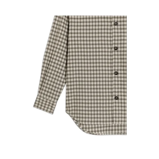 Check-Pattern Logo Shirt