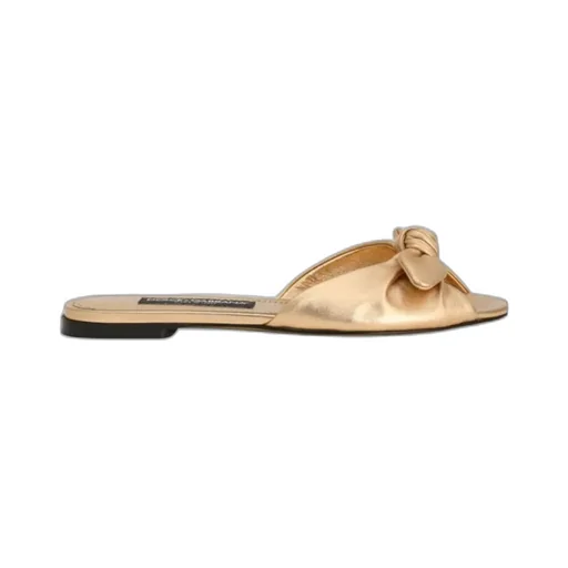 Bow Detailed Flat Slippers