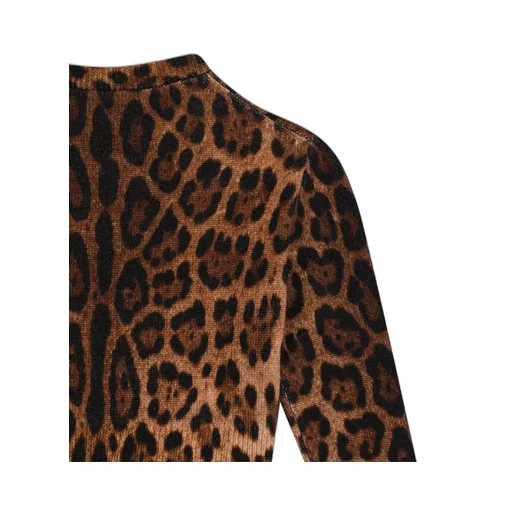 Leopard-Print Crew-Neck Pullover