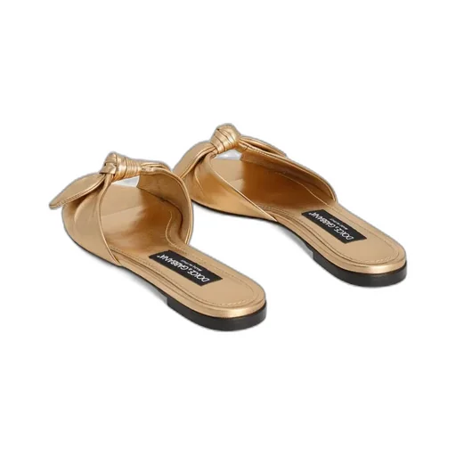 Bow Detailed Flat Slippers