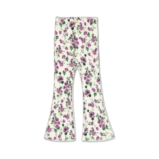 Floral-Printed Flared Trousers