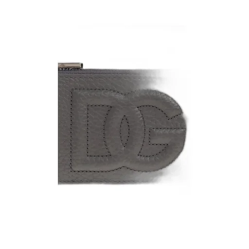 Logo Embossed Zipped Wallet
