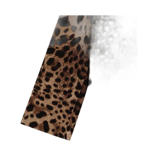Leopard Printed Crewneck Dress
