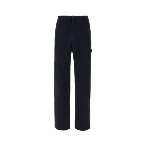 Logo Plaque Straight Leg Pants