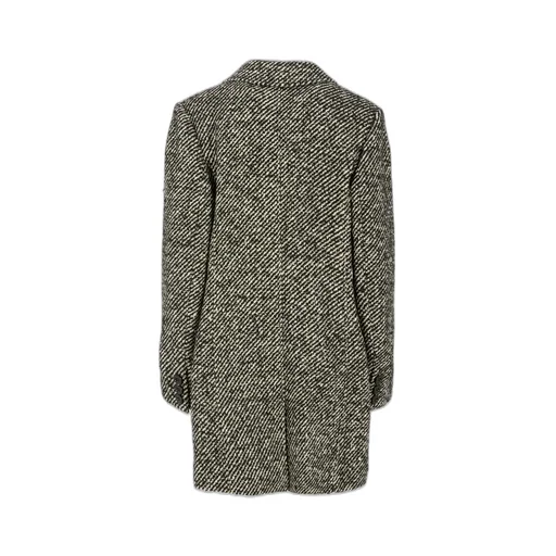 Single-Breasted Striped Coat