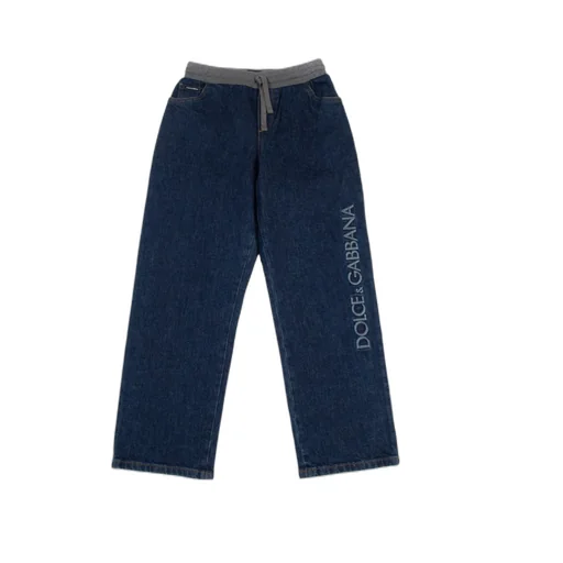 Drawstring-Waistband Jeans