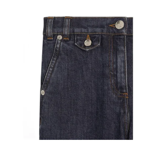 Cuffed Cotton Jeans