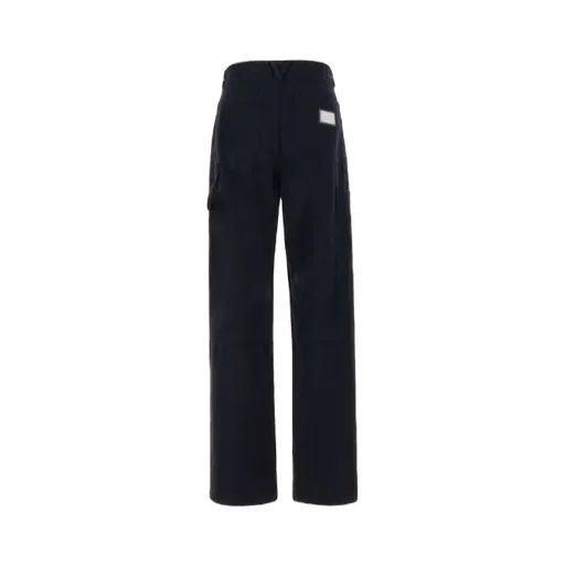 Logo Plaque Straight Leg Pants