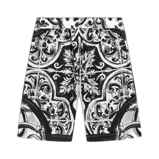 Maiolica-Print Shorts