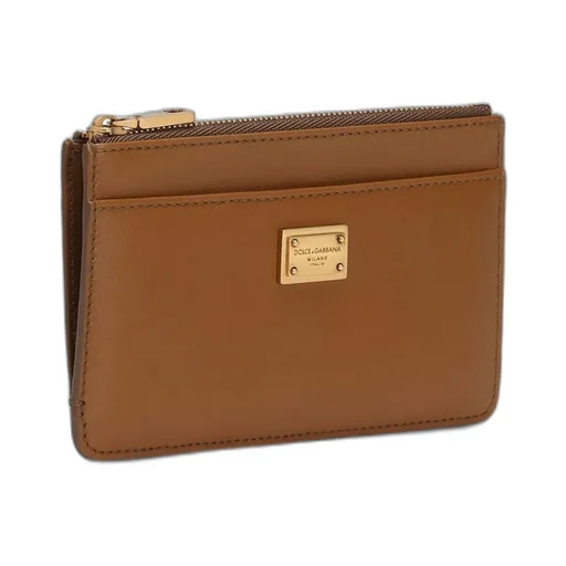 Dauphine Logo-Plaque Zip-Around Card Holder