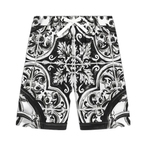 Maiolica-Print Shorts