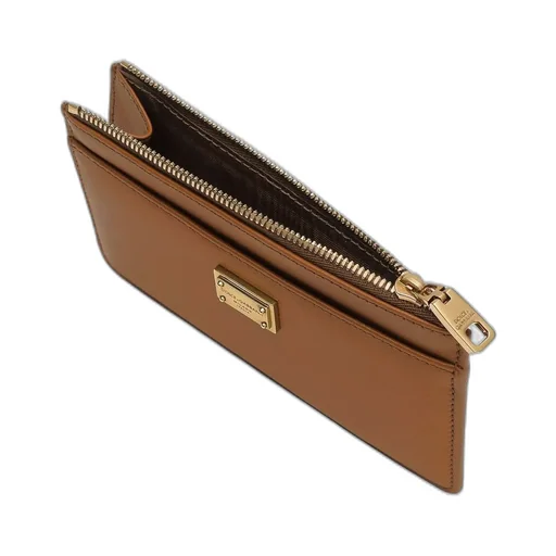 Dauphine Logo-Plaque Zip-Around Card Holder