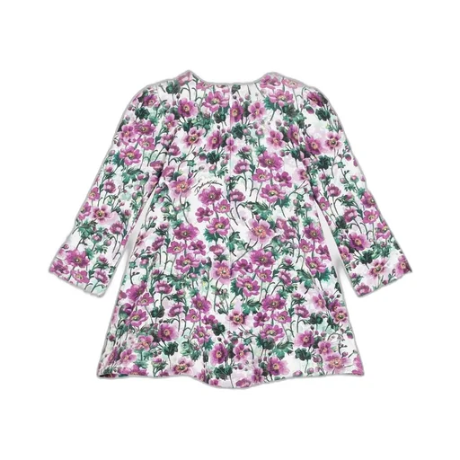 Floral-Print Smocked Dress