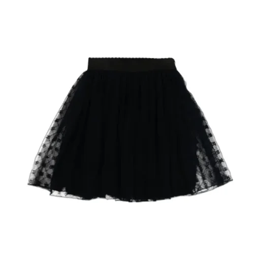 Logo-Embellished Tulle Skirt