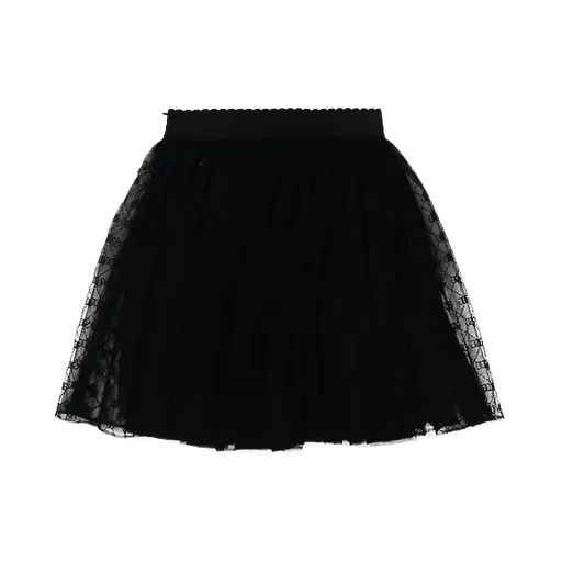 Logo-Embellished Tulle Skirt